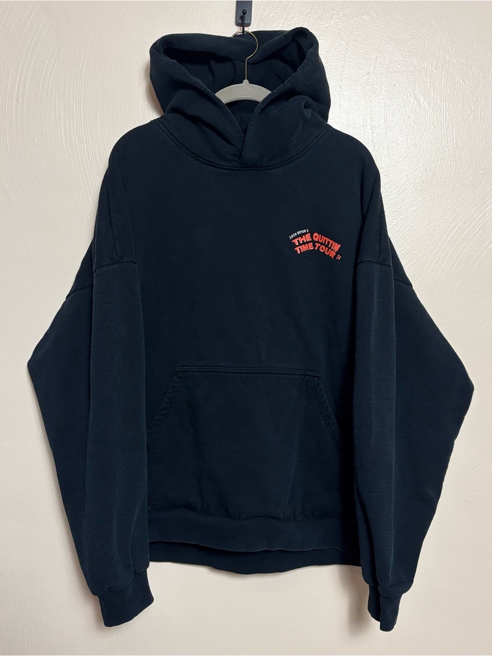 Zach Bryan Hoodie Hooded Sweatshirt Quittin Time Tour 2024 Country Concert XL